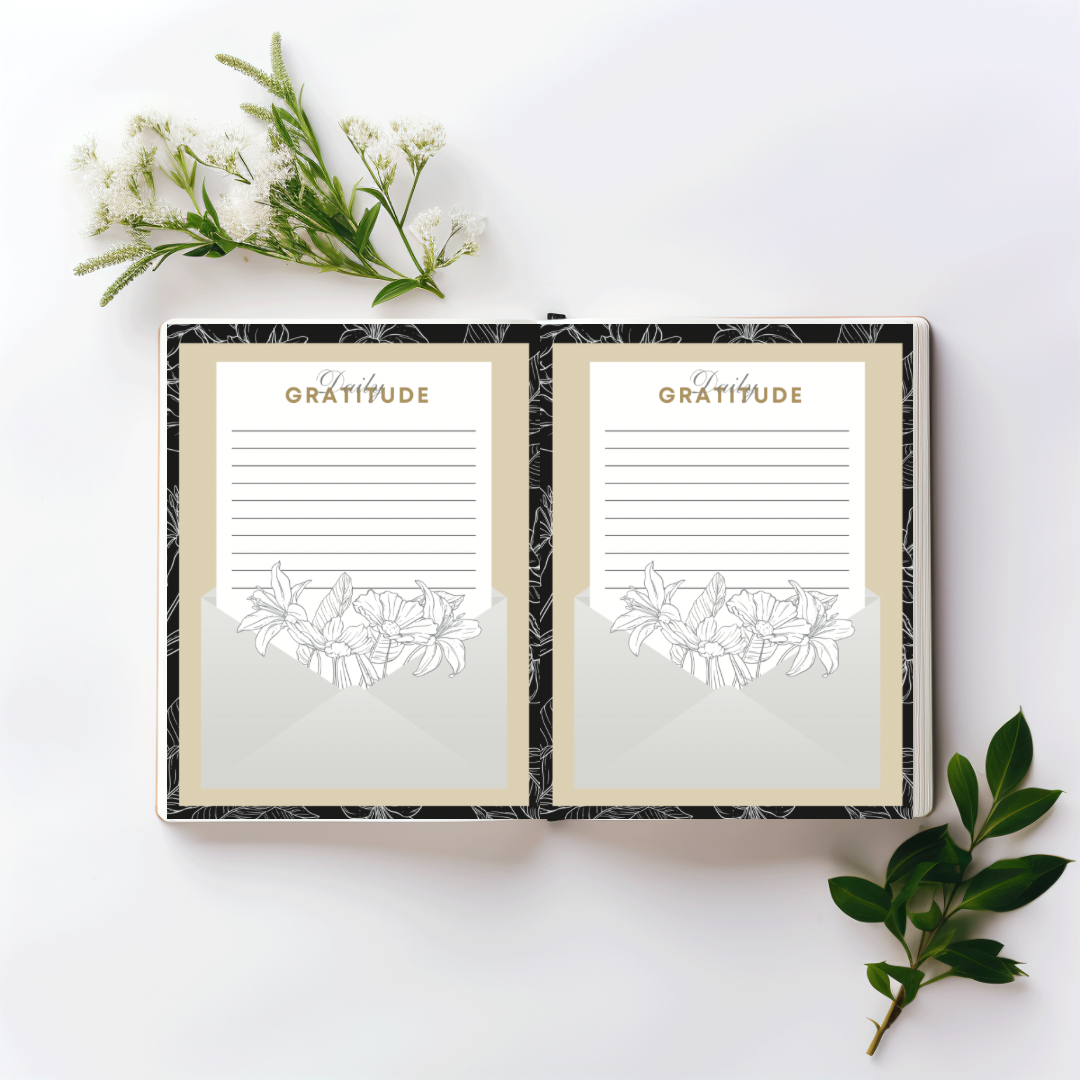 8x5 Spiral Bullet Journal 188 pages + divider with poket