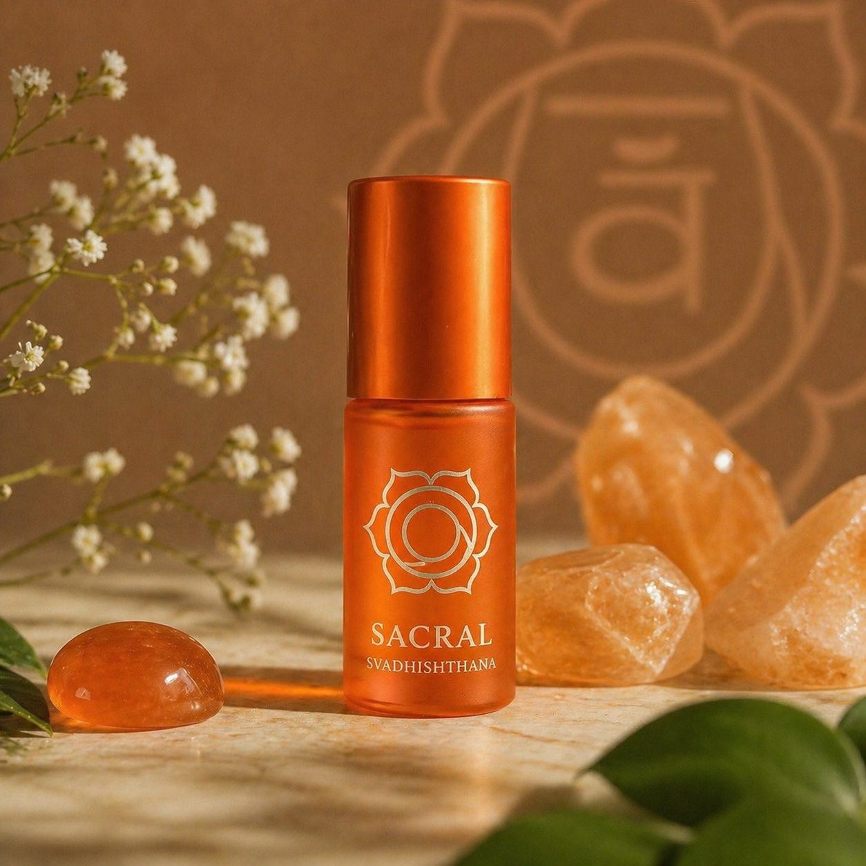 🧡 Deva Flow – Sacral Chakra Oil  Awaken your creativity and emotional flow.