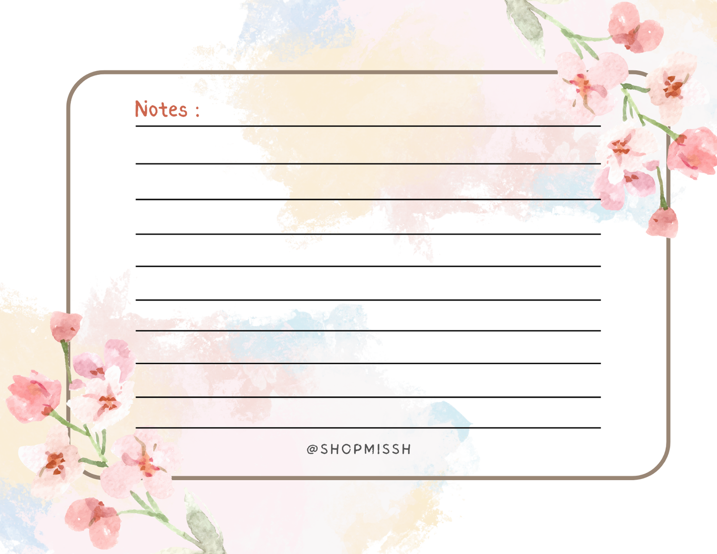 Notepad vertical 25 pages with stickers (different designs)