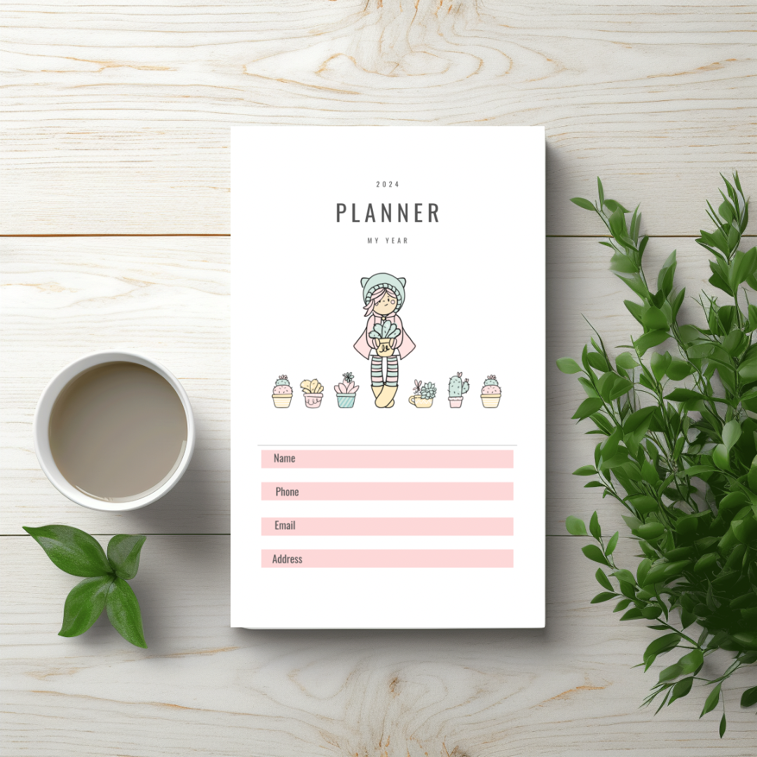 8x5 Cactus Girl Planner