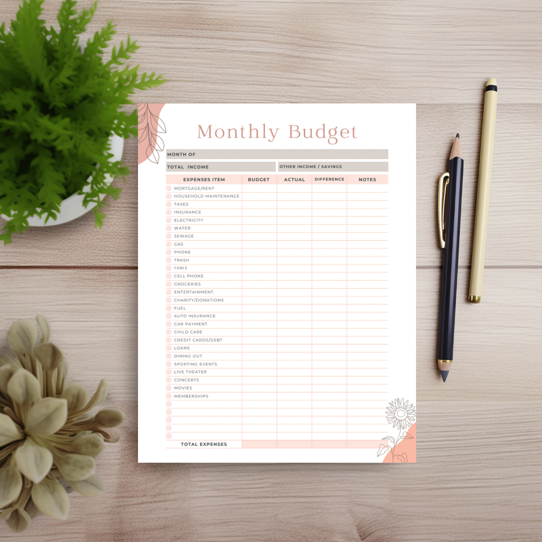 8x5 Finance Tracker - Eco friendly