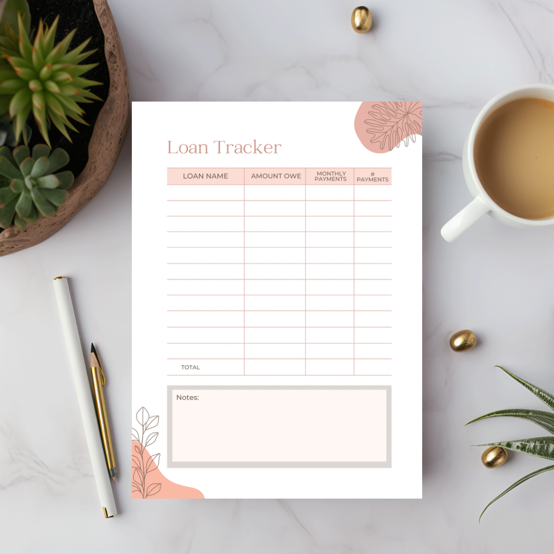 8x5 Finance Tracker - Eco friendly